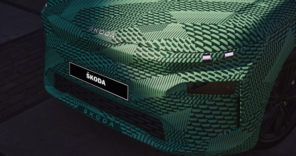 На завершающем этапе Тур де Франс показали закамуфлированную Škoda Elroq