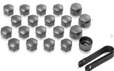 Ковпачок колiсних болтiв к-т (сірий мат, бот+секрет) (1Z0071215AZ37)