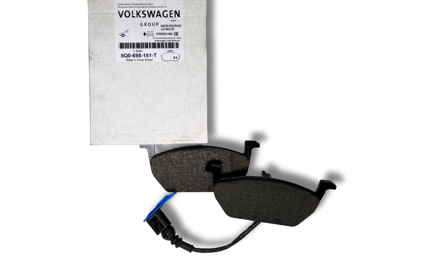 Колодки тормозов передние (5Q0698151T)