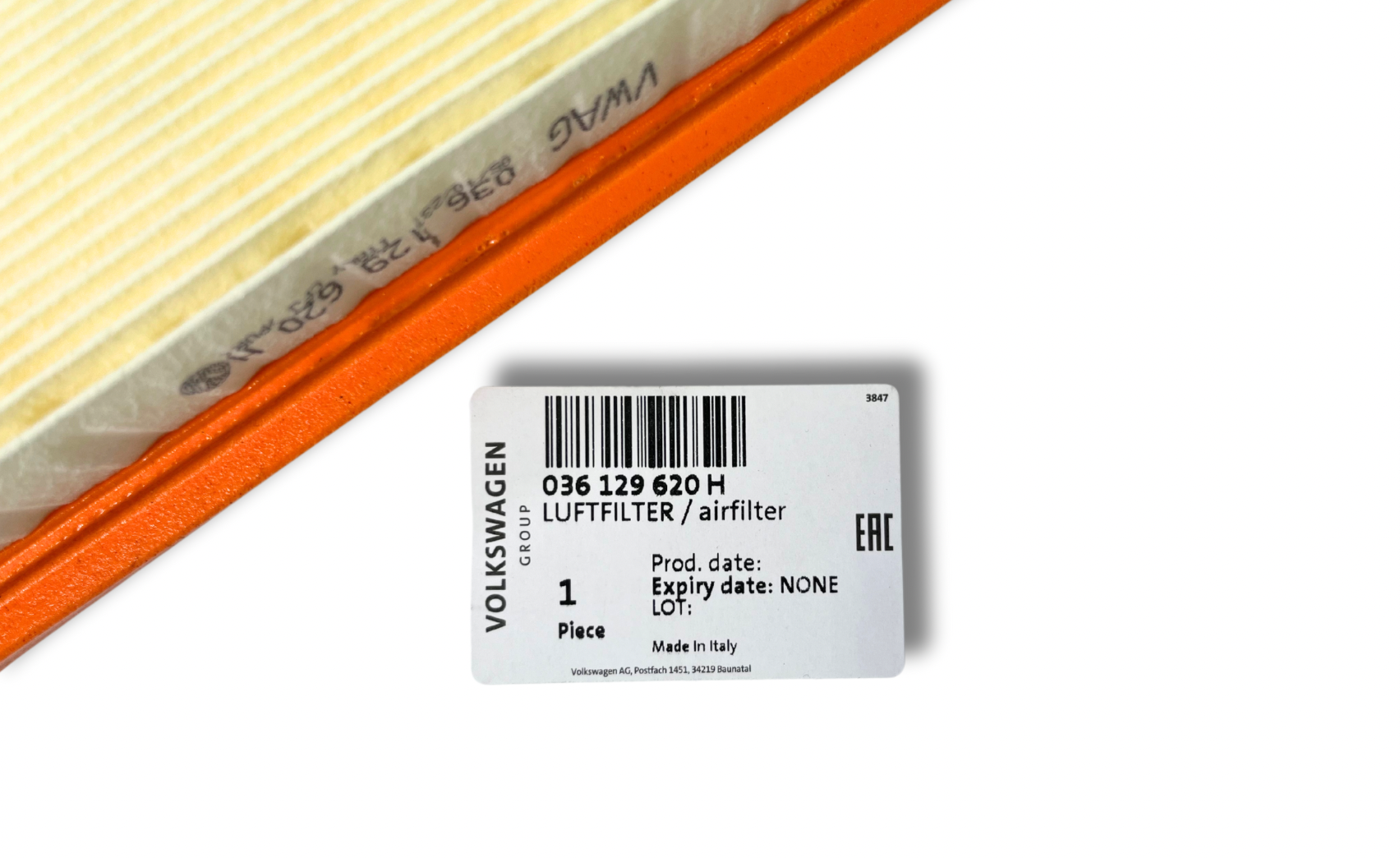 Фильтр воздушный двигателя (036129620H) 3