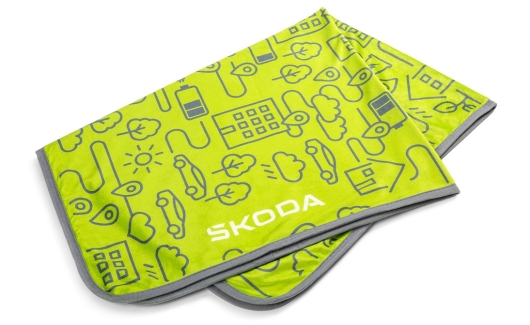 Детское одеяло плюшевое Škoda 2в1 (6U0084503) 2