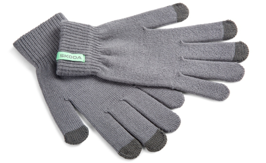 Рукавички чоловічі сірі SKODA (000084340G8XP) 1