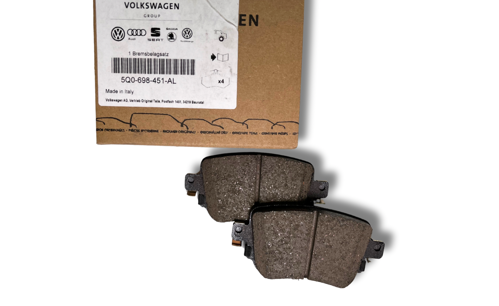 Колодки тормозов зад. (5Q0698451AL) 1