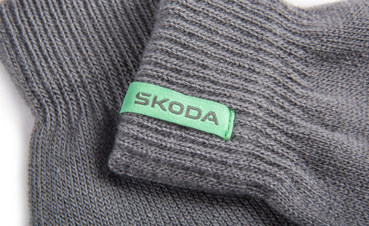 Рукавички чоловічі сірі SKODA (000084340G8XP) 2