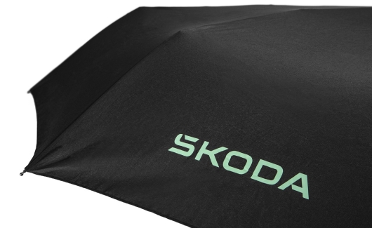 Парасолька чорна складана SKODA (6U0087602) 3
